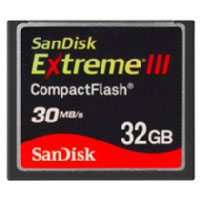 Sandisk Extreme III CompactFlash 32 GB (PIX02297688) Sandisk Extreme III CompactFlash 32 GB (PIX02297688)